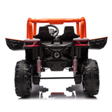 24V Ride On XXL UTV car for kid,2seater with two safety belts, Side by Side 4x4 Ride on Off-Road Truck with Parent Remote Control, Battery Powered Electric Car w/High Low Speed, two safety belts.