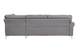 Melvyn Sectional Sofa in Gray Fabric