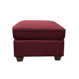 Cleavon II Sectional Sofa & 2 Pillows in Red Linen