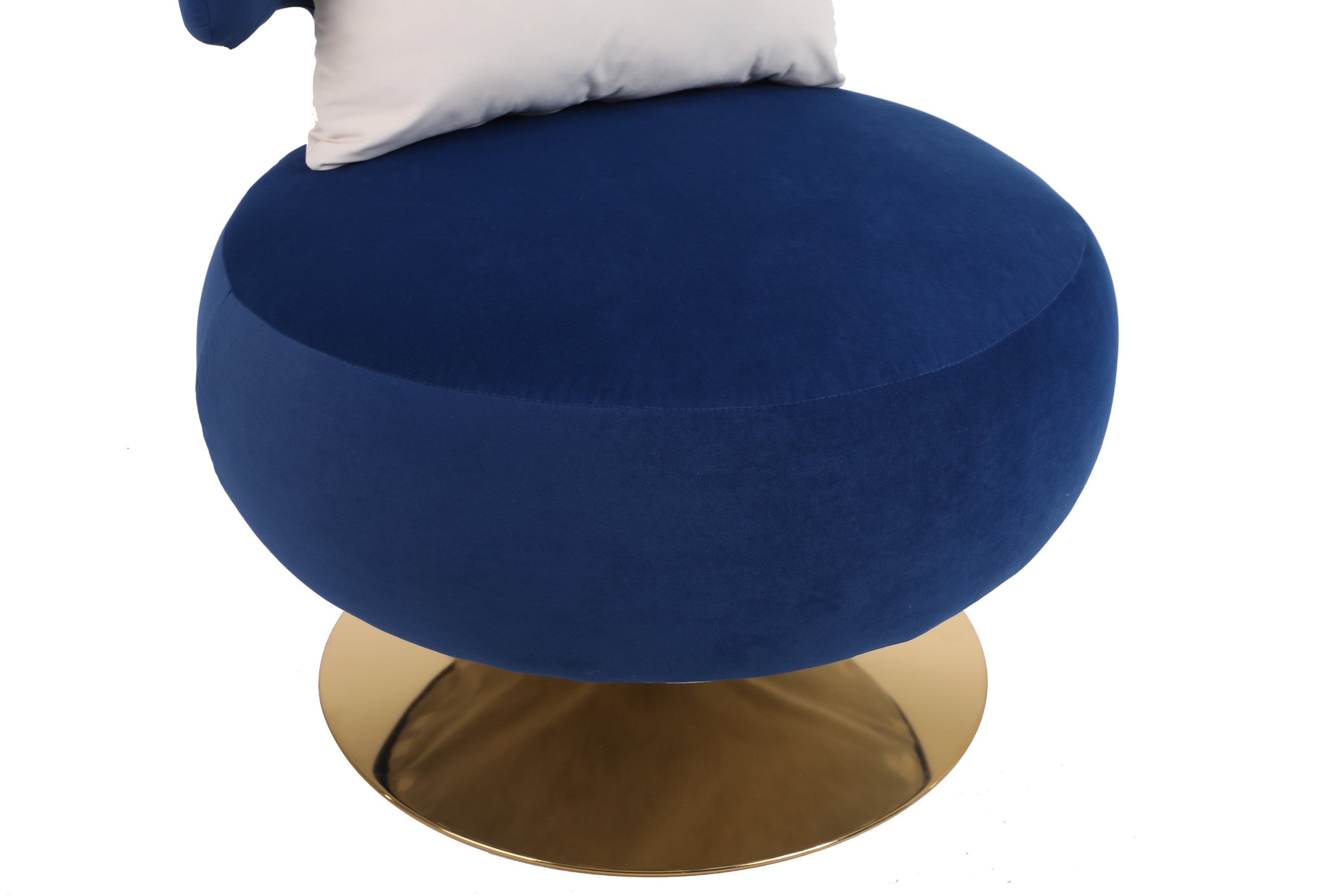 Swivel Accent Chair Armchair, Round Barrel Chair in Fabric for Living Room Bedroom