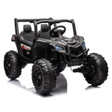 24V Ride On XXL UTV car for kid,2seater with two safety belts, Side by Side 4x4 Ride on Off-Road Truck with Parent Remote Control, Battery Powered Electric Car w/High Low Speed, two safety belts.