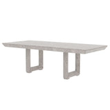 98"  Rectangular dining table Stretchable Farmhouse dining table for Dining Room, Home Office Gray