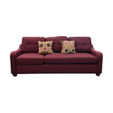 Cleavon II Sectional Sofa & 2 Pillows in Red Linen