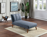 Navy 2pc Sectional w/ wood Legs