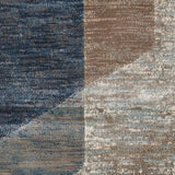 Calliope Gray/ Blue/ Natural Geometric Area Rug 8x10