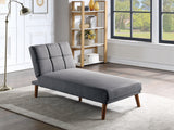 Blue Grey 2pc Sectional w/  Solid wood Legs