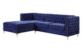 Sullivan Sectional Sofa, Navy Blue Velvet