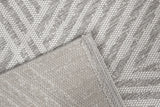 Pyramids Stone Neutral Indoor / Outdoor Polypropylene Area Rug 5x8