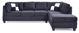 Glory Furniture Malone G635B-SC Sectional ( 3 Boxes) , BLACK