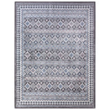 Fallon Blue/Charcoal/Ivory/Pink Area Rug 5x8