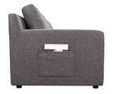 Waylon Gray Linen 7-Seater U-Shape Sectional Sofa Chaise with Pocket