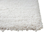 Shag White Area Rug 5x8