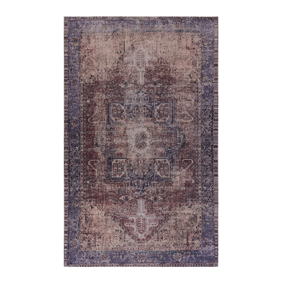 Naar Area Rug 3x5, Washable Rug, Low-Pile, Non-Slip, Non-Shedding, Foldable, Kid & Pet Friendly - Area Rugs for living room, bedroom, kitchen, dining room rug - Perfect Gifts, (Burgundy, 3' x 5')