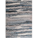 Watercolor Abstract Stripe Woven Area Rug