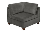 Grey Chenille Modular Sectional 9pc Set