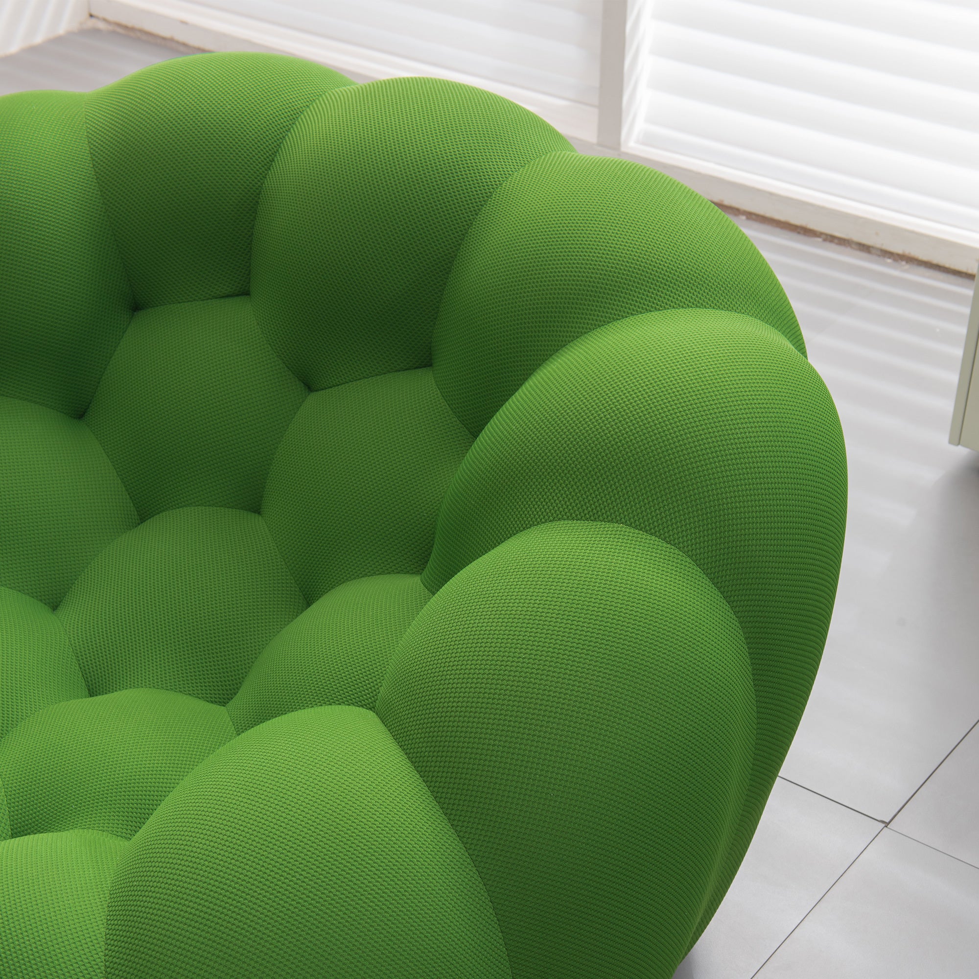 [VIDEO provided]Modern bubble floor couch for living room,Green