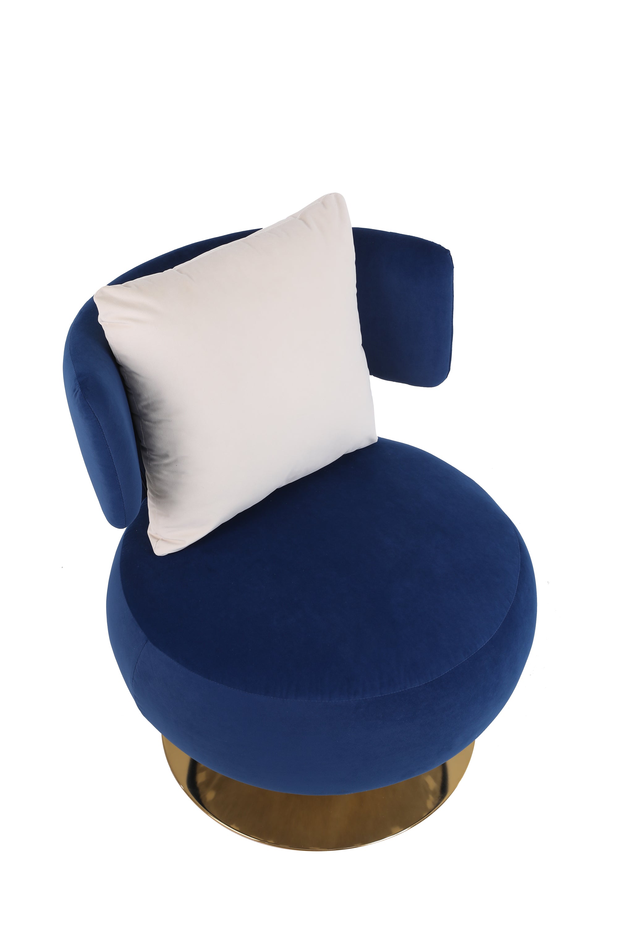 Swivel Accent Chair Armchair, Round Barrel Chair in Fabric for Living Room Bedroom