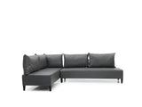 Inferno Metal Frame Vinyl Upholstered Sectional For Living Room