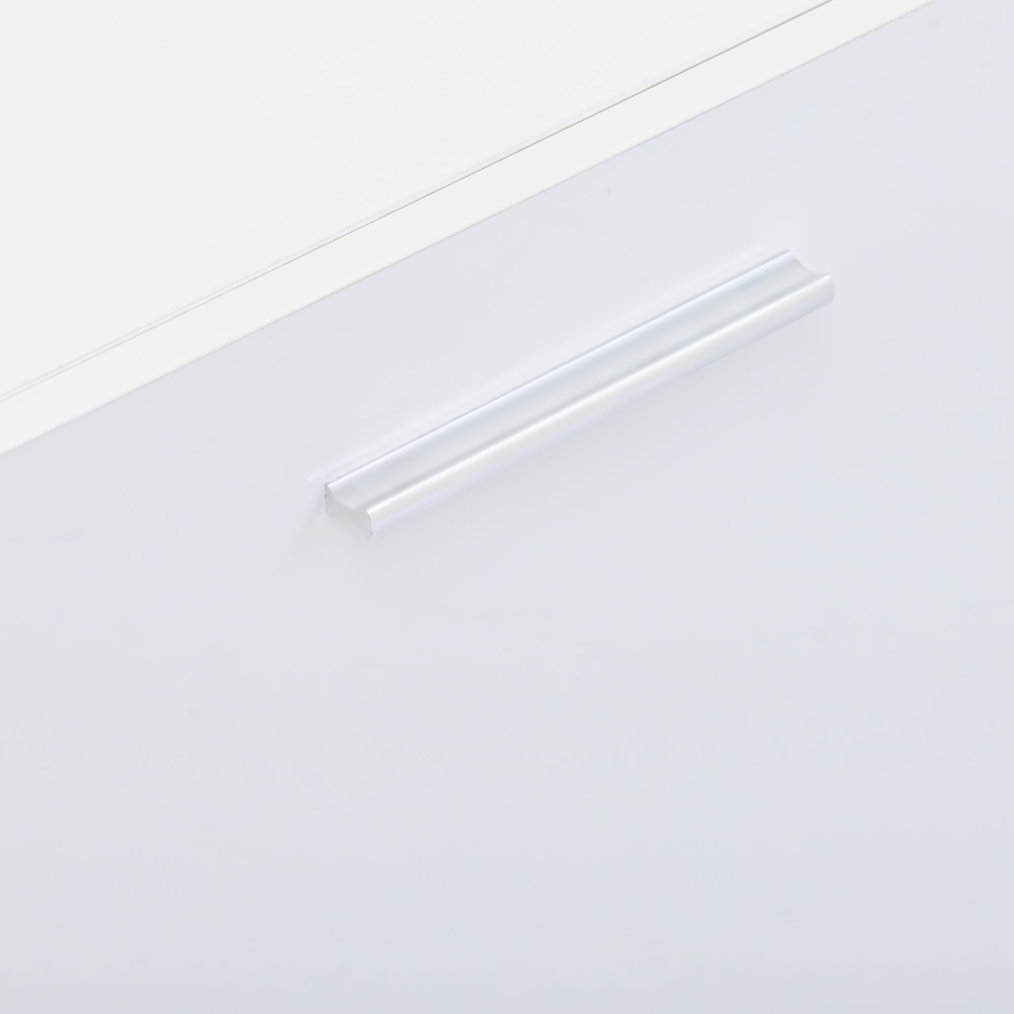 [VIDEO provided] ON-TREND Modern TV Stand with 2 Tempered Glass Shelves, High Gloss Entertainment Center for TVs Up to 70'', Elegant TV Cabinet with LED Color Changing Lights for Living Room, White