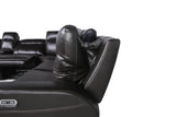Customizable Dual-Power Leather Sectional Top-Grain Leather, Power Headrest, Power Footrest