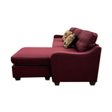 Cleavon II Sectional Sofa & 2 Pillows in Red Linen