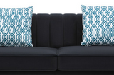 Maddie Black Velvet 5-Seater Double Chaise Sectional Sofa