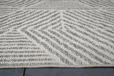 Pyramids Stone Neutral Indoor / Outdoor Polypropylene Area Rug 5x8