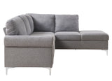 Melvyn Sectional Sofa in Gray Fabric