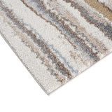 Watercolor Abstract Stripe Woven Area Rug