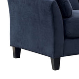 2 Piece Navy Blue Sectional Fabric