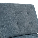 ,Navy Chenille Modular Sectional