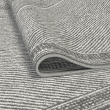 Benzara Gray Viscose Area Rug 5x8