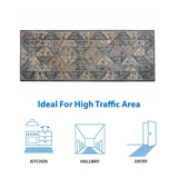 Tiled Border Area Rug