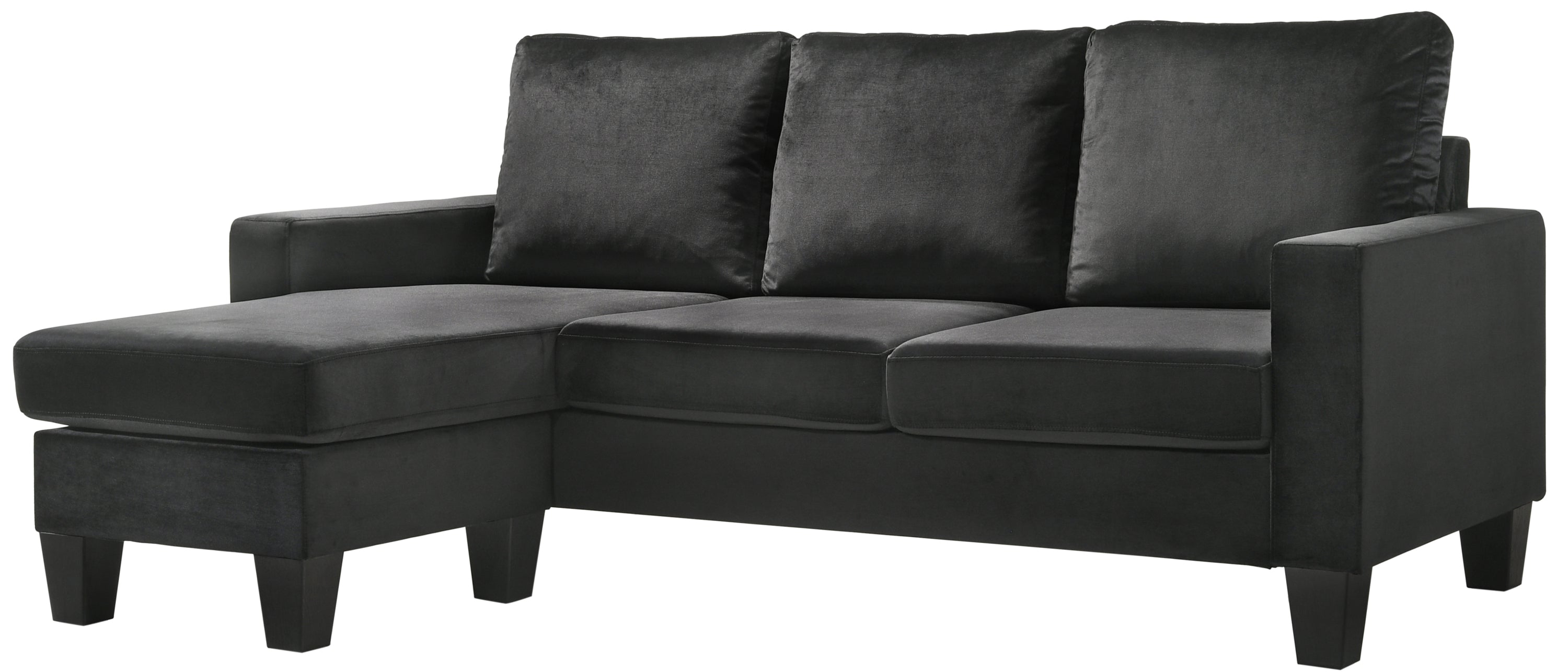 Glory Furniture Jessica G0512-SCH Sofa Chaise , BLACK
