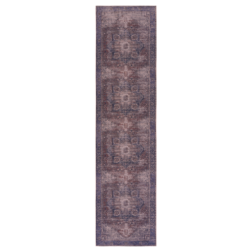 Area Rug, Washable Rug, Low-Pile, Non-Slip, Non-Shedding, Foldable, Kid & Pet Friendly - Area Rugs for living room, bedroom, kitchen, dining room rug - Perfect Gifts, (Burgundy, 2'6'' x 10')