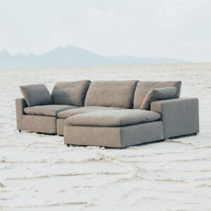 Harper Luxe Grey Sectional - 7 seat Configuration