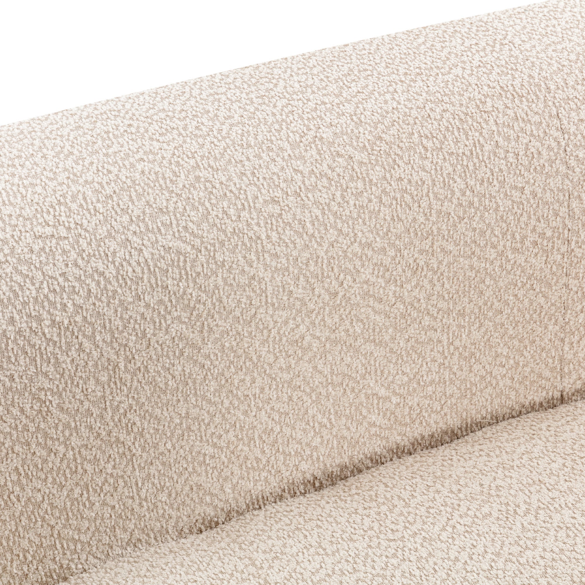 109.4" Beige Curved Chaise Lounge