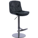 1pc Swivel Black barstool Swivel Adjustable Height