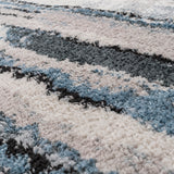 Watercolor Abstract Stripe Woven Area Rug