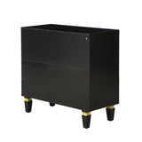 Charissa 34'' Tall 3 - Drawer Accent Chest BLACK