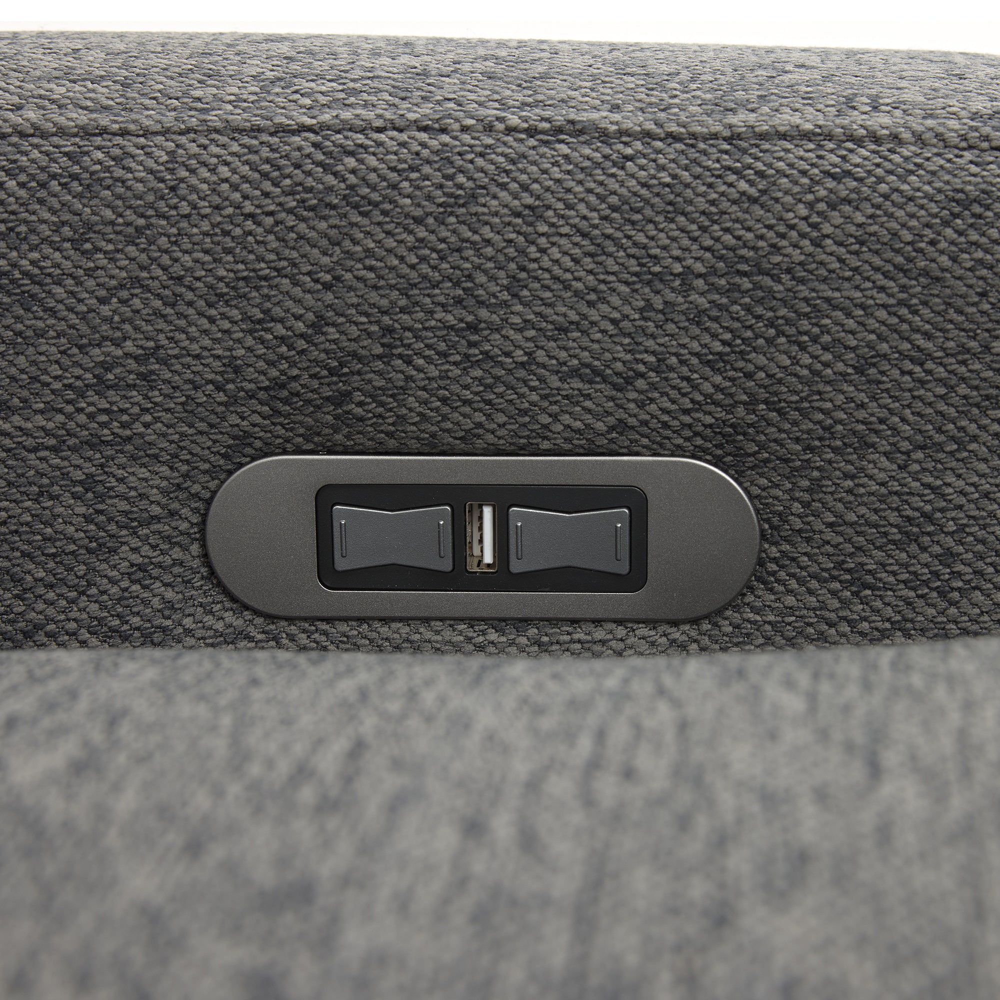 104'' Power Recliner Corner Sofa Home Theater Reclining Sofa Sectional Couches with Storage Box, Cup Holders, USB Ports and Power Socket for Living Room, Dark Grey