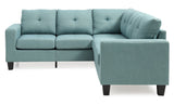 Glory Furniture Newbury G500B-SC SectionalÃŠÃŠ , TEAL