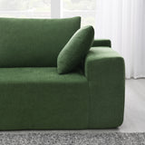 [VIDEO provided] [New] 109*68" Modular Sectional Living Room Sofa Set, Modern Minimalist Style Couch, Upholstered Sleeper Sofa for Living Room, Bedroom, Salon, 2 PC Free Combination, L-Shape, Green