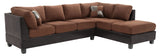 Glory Furniture Pounder G290B-SC Sectional , CHOCOLATE