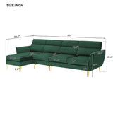 111 " Convertible Sectional Left/Right Handed Chaise