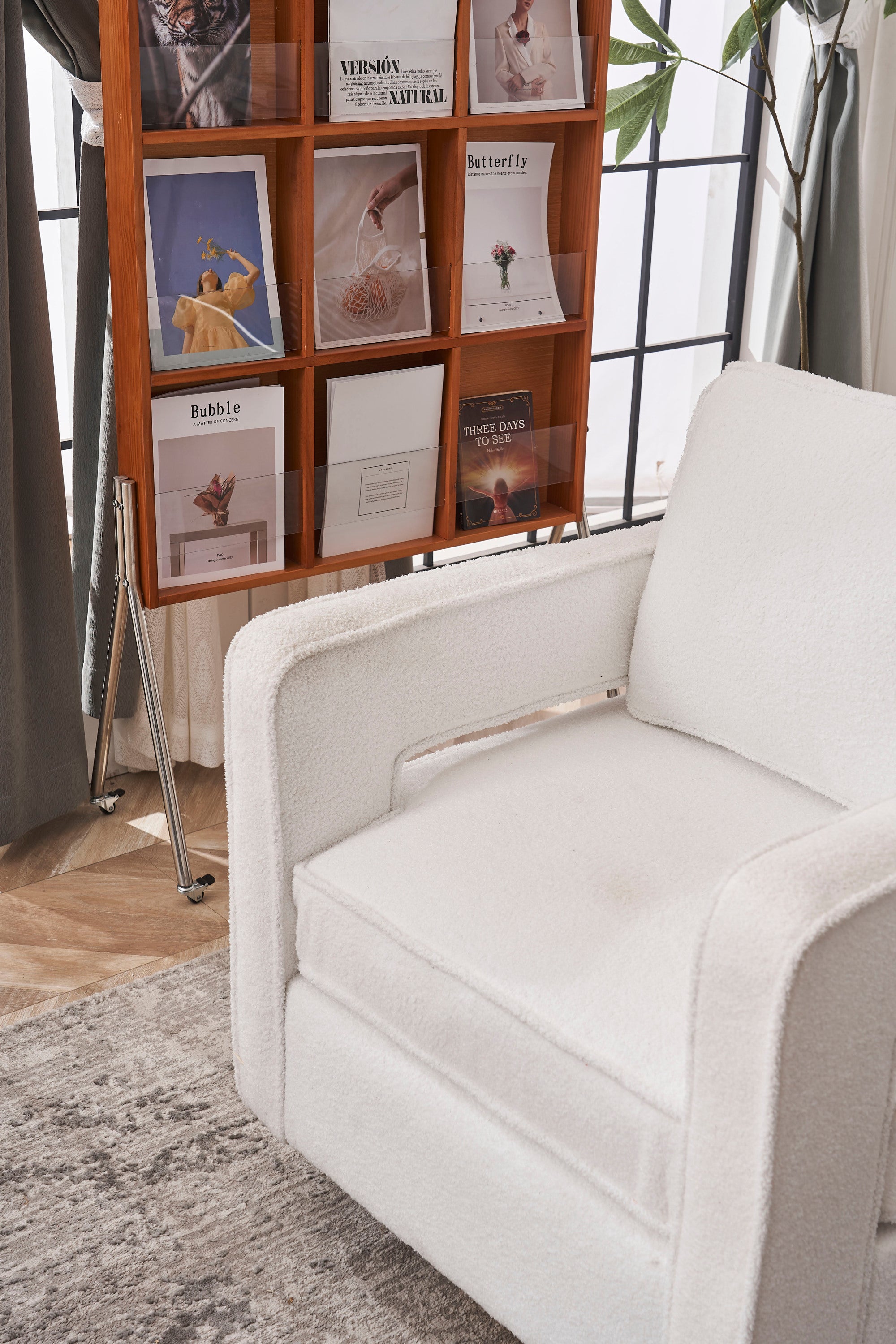 Swivel Barrel Chair for Living Room,360 Degree Swivel Club Modern Accent Single Sofa Chair, Small Leisure Arm Chair for Nursery, Hotel, Bedroom, Office