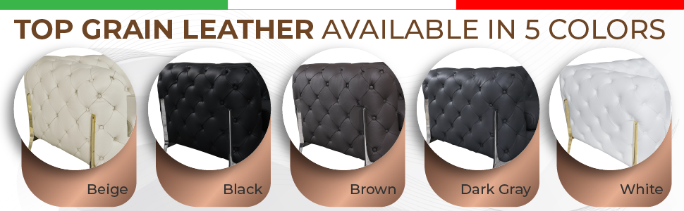 100% Top Grain Italian Leather chair