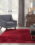 Ruby Faux Fur Area Rug 5x8