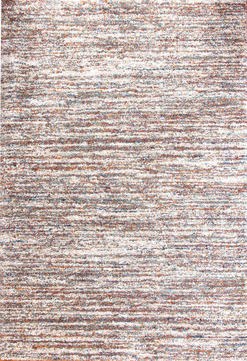 Ivory/Multi Striped Area Rug 5x8
