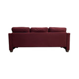 Cleavon II Sectional Sofa & 2 Pillows in Red Linen